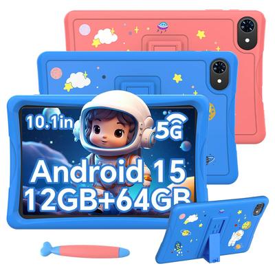 VekfulPC K10 10.1 Inch Kids Tablet Android 15 ,4GB RAM 64GB ROM,Large Display Widevide L1,Octa-core RK3562, 5000mAh,5G WiFi