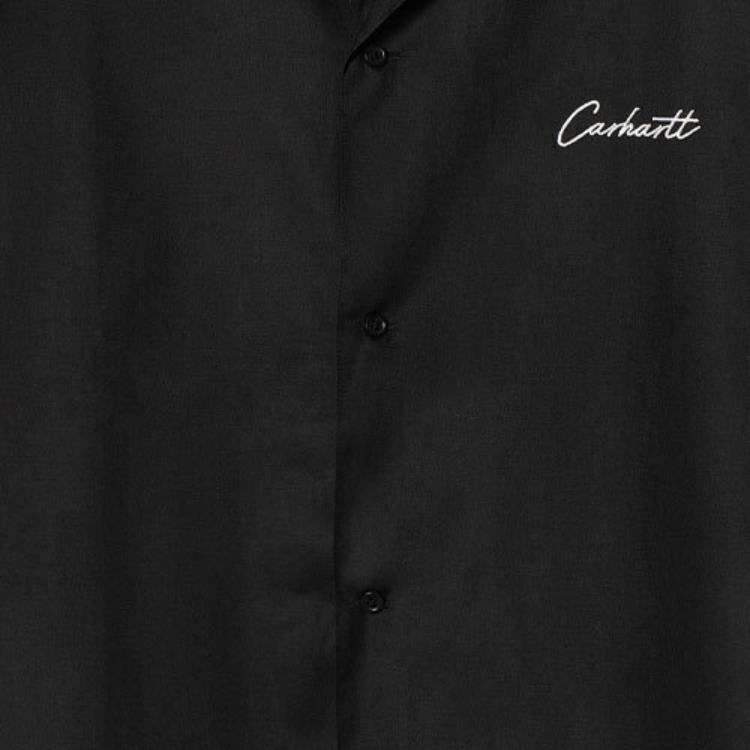 Carhartt WIP SS23 Letter Embroidery Logo Loose Short Sleeve Shirt Men shirts I031465-K02-XX