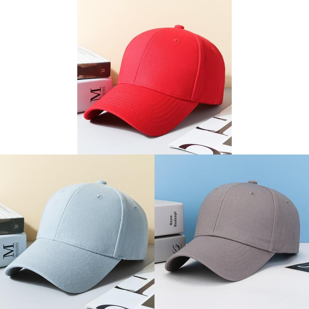 Classic Cotton Baseball Hat With Adjustable Fit For Casual Wear And Sunshade