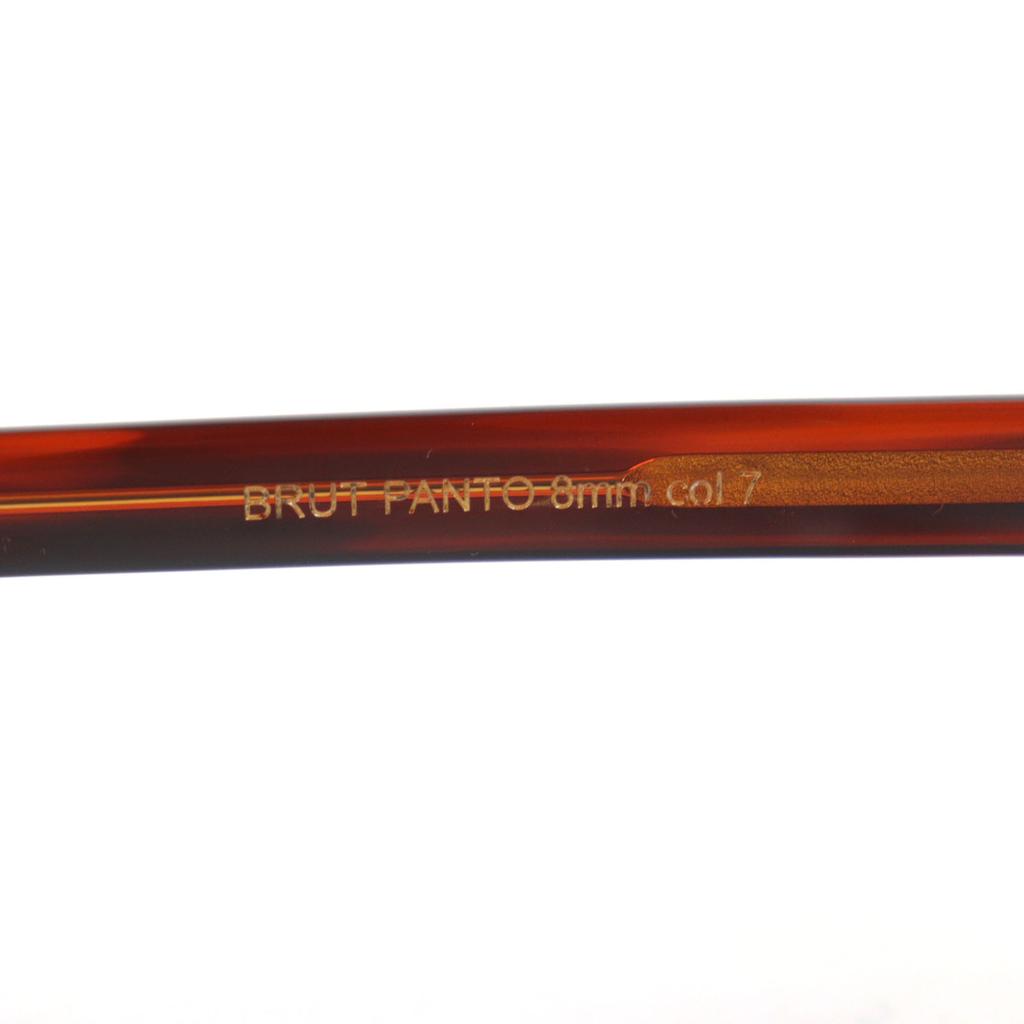 Excellent Lesca Lunetier Sunglasses BRUT PANTO 0.3"" Brown Acetate Mens Used