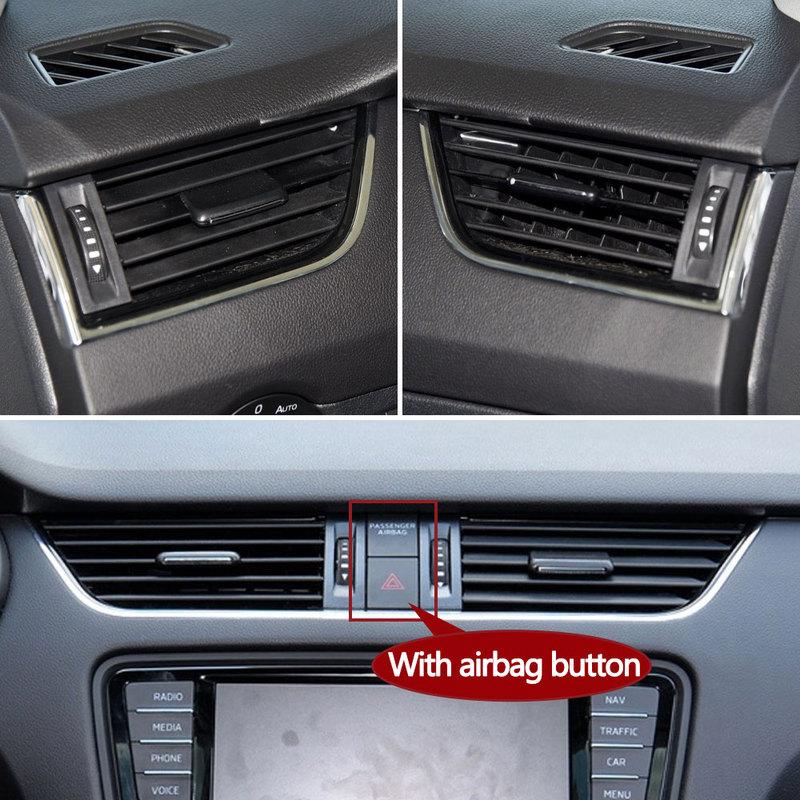 Front Dashboard Air Conditioning Left Right AC Vent Grille Outlet Panel Cover For Skoda Octavia 2015- 5E0819701 5E0820951