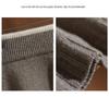 100% Pure Wool Knit Mini Skirt – Women's Elastic Waist, Versatile Hip-Hugging Design for Autumn/Winter.