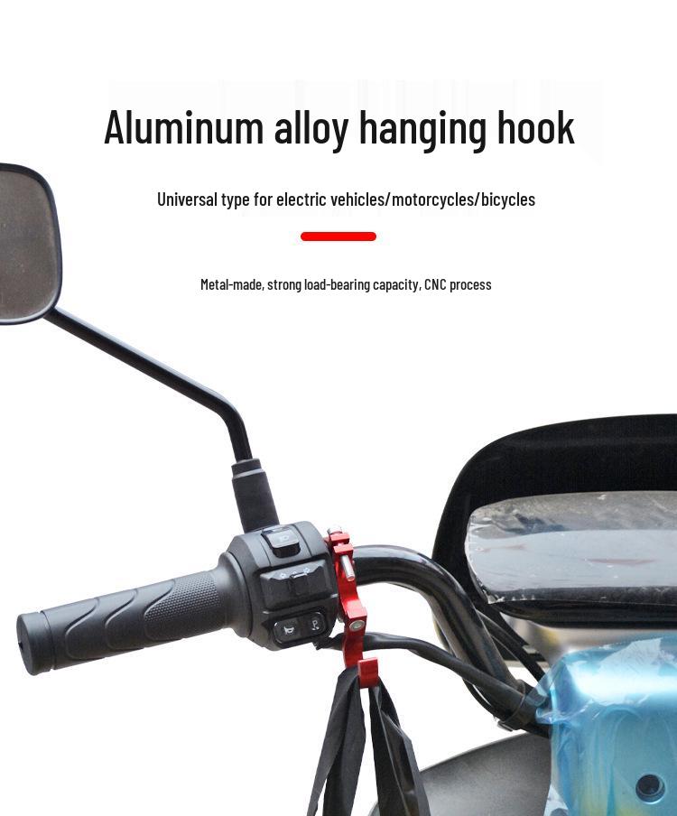 Front-Mounted No-Drill Universal Hook for E-Bike/Motorcycle Helmet