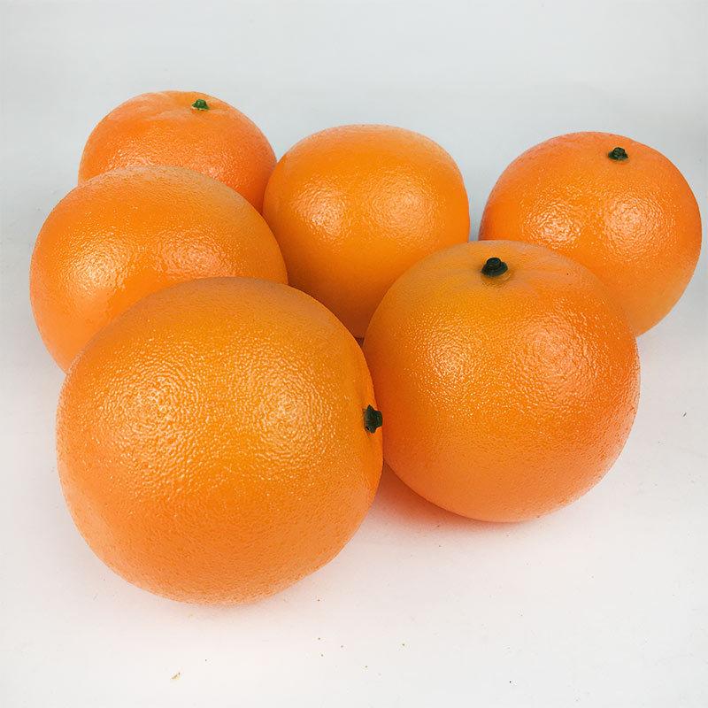2/4/6Pcs Artificial Orange Diy Fake Fruits Kindergarten Plastic Fruit For Christmas Home Wedding Photography Decoration