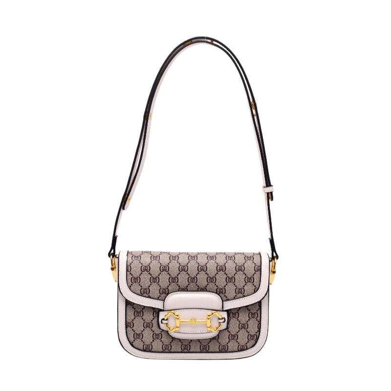 Sense bag women's new fashion retro printed small square bag saddle bag versatile shoulder messenger bag tide