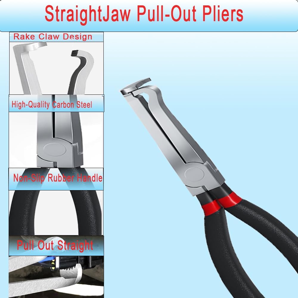 Electrical Disconnect Pliers, Electrical Connector Pliers for Cars, Automotive Electrical Plug Removal Tool, Terminal Removal Tool, Automotive Wire
