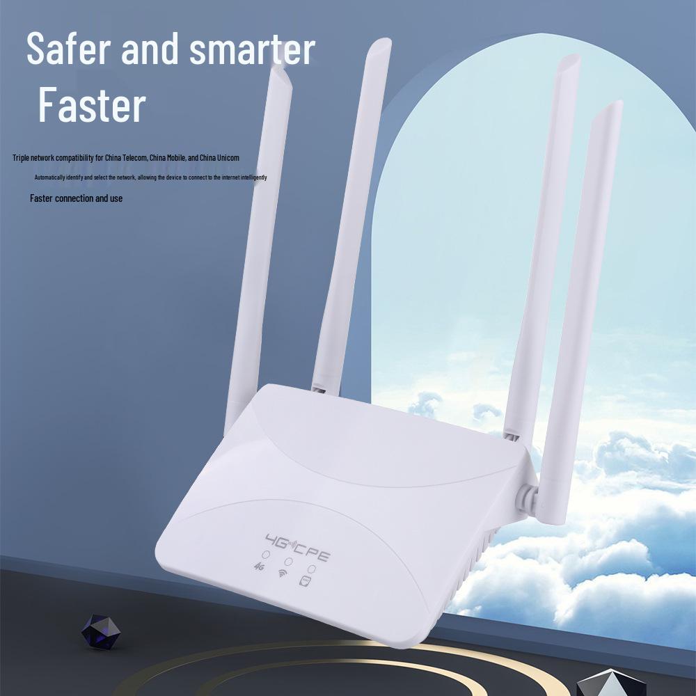 4G LTE CPE WiFi Router with SIM Card Slot for Home - Compatible with Russian and European Networks