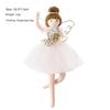 Cute Ballet Girl Doll Christmas Tree Hanging Angel Pendant Lifelike Artificial Christmas Tree Decor Sequins Xmas Hanging Pendant