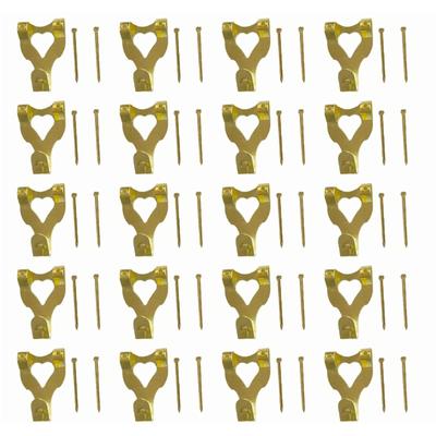 Durability Wall Hook with Heart Shape Pictures Frame Hangers Hook with Nails for Pictures Frame Art Key Holder