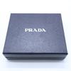 PRADA 2M0738 Saffiano Martic Leather Bifold Wallet with Coin Pocket blackUsed