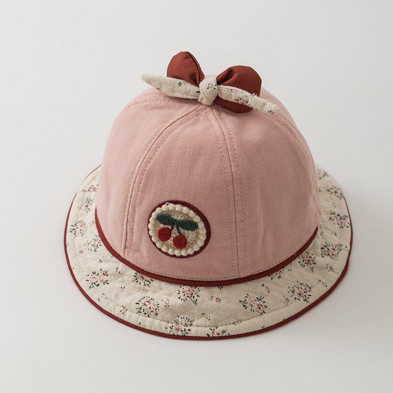 Korean Style Children's Sun Protection Lace Bucket Hat for Girls
