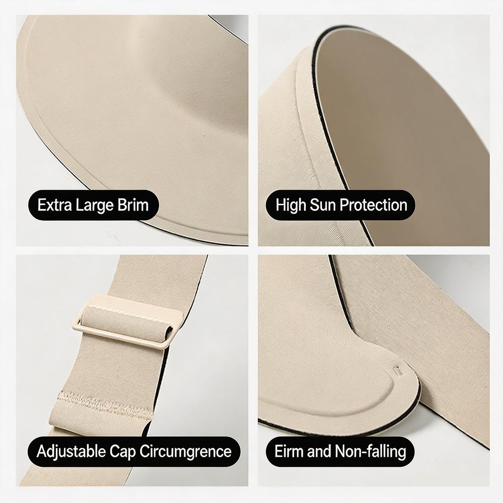 Foldable Empty Top Sun Hat For Boys Girls Summer Outdoor UV Protection Hat Breathable Seamless Portable Anti-ultraviolet Visor Size S