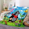 1pc Garden Bugs Bees Flannel Blanket,Ultra Soft Warm Plush Throw for Home Bedroom Bed Sofa Cover Camping Picnic Gift Y7246