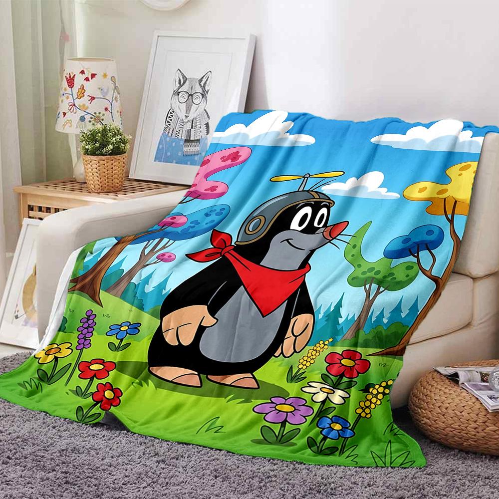 1pc Garden Bugs Bees Flannel Blanket,Ultra Soft Warm Plush Throw for Home Bedroom Bed Sofa Cover Camping Picnic Gift Y7246