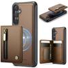 2-in-1 Abnehmbares Magnetischer Reißverschluss Leder Kartenfach Geldbörse Lederhülle Für Samsung S25 Ultra S24 Plus S23 S22 A16 A26 Hülle