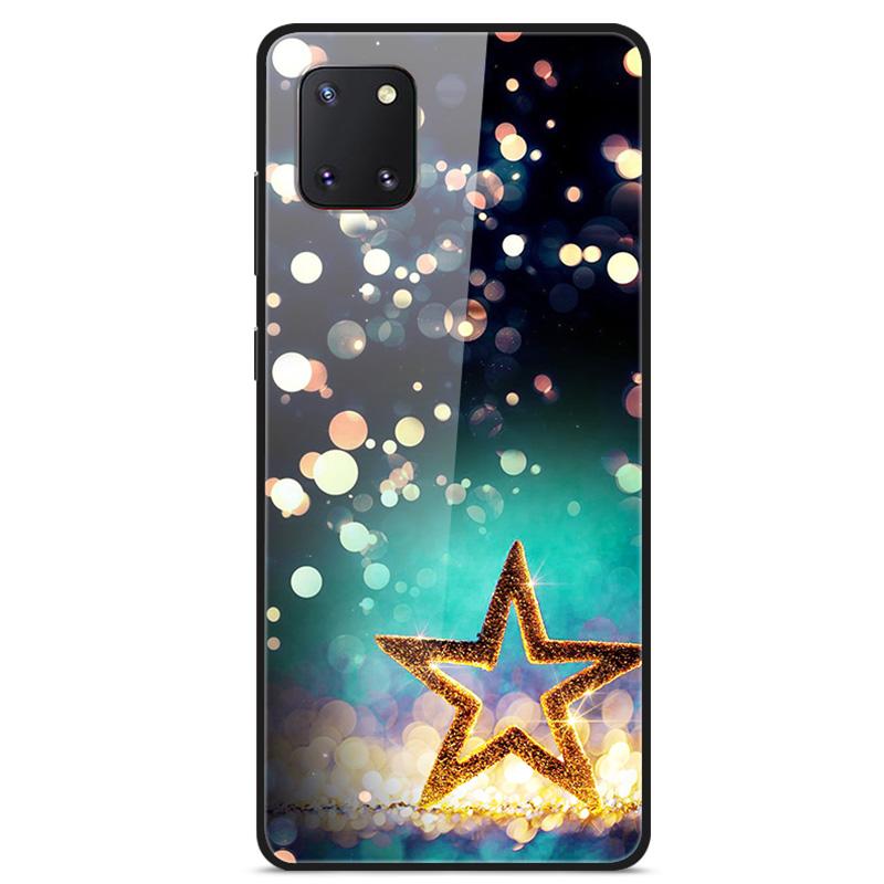For Coque Samsung Note 10 Lite Case Tempered Glass Planet Space Cover for Samsung Galaxy Note10 Lite Case S10 Lite Glass Case