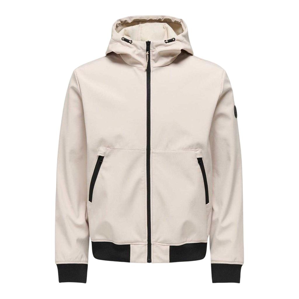 Only Mens Bowie Hooded Soft Shell Jacket