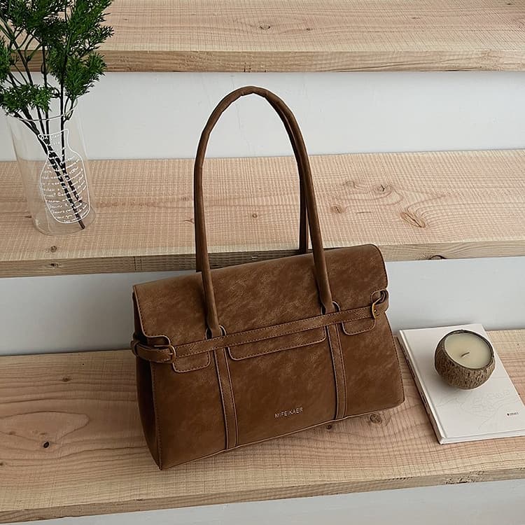 Large Capacity Leather Tote Bag Women's Shoulder Handbag