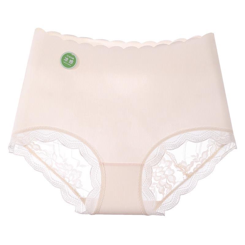 

«Кружевное бесшовное нижнее белье Ice Silk с высокой талией для женщин» 3XL (150-200 lbs)