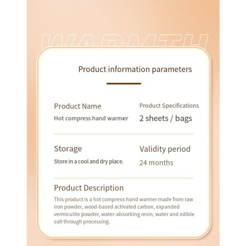 10PCS hand warmer student-specific wearable hand warmer sticker grip-free cover hand heating pad self-heating sticker hand warmer