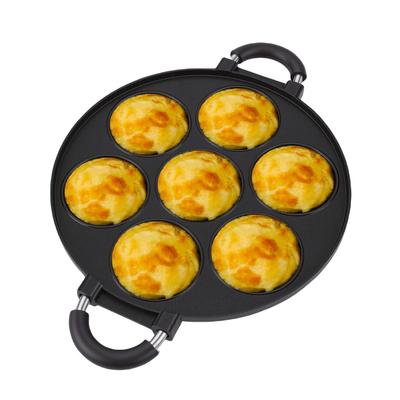 Large Takoyaki Grill Pan Aluminum Alloy Nonstick Eggs Pancake   Meatballs Maker Pan with Dual Handles for Baking Cooking