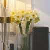 6pcs Artificial Narcissus Flower Bouquet Wedding Festival Party Daffodil Decor Home Garden Room Tabletop Fake Flower Decorations