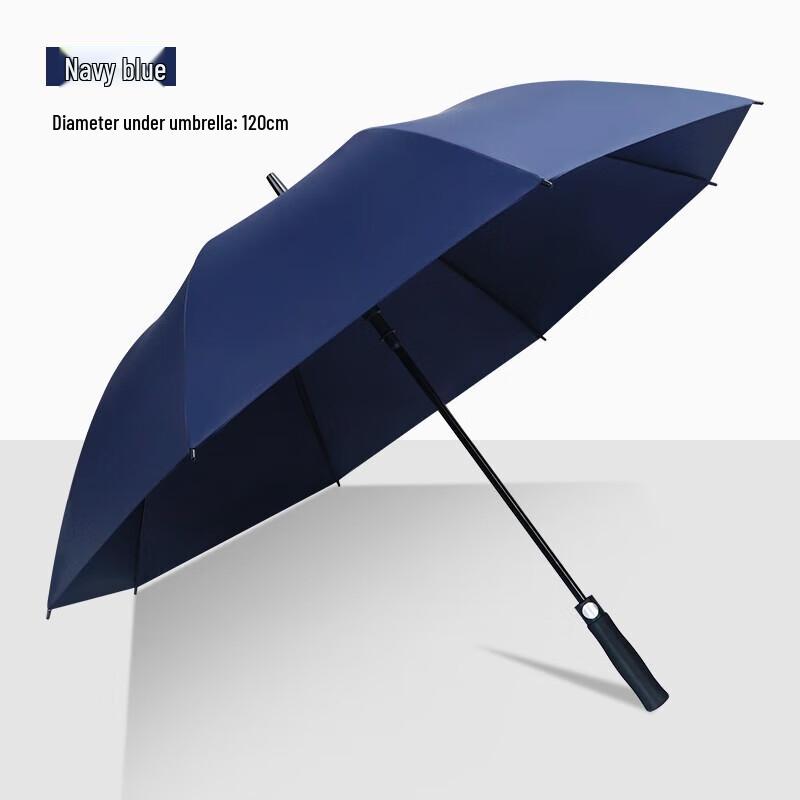 Red Leaf Straight Handle Sun/Rain Umbrella