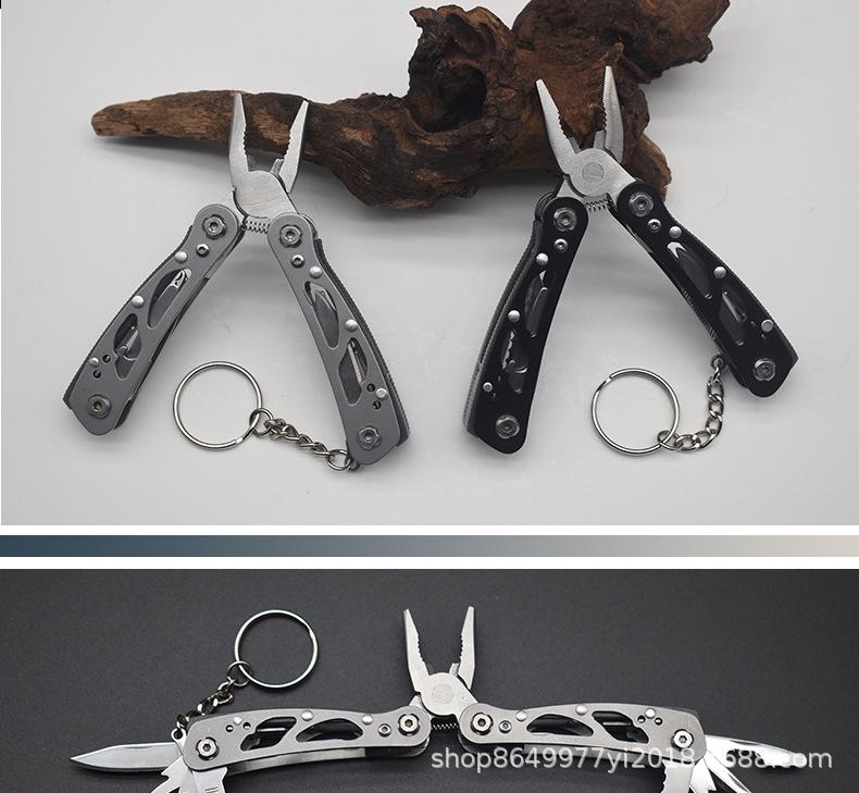 Portable Multifunctional Camping Tool: Folding Mini Pliers