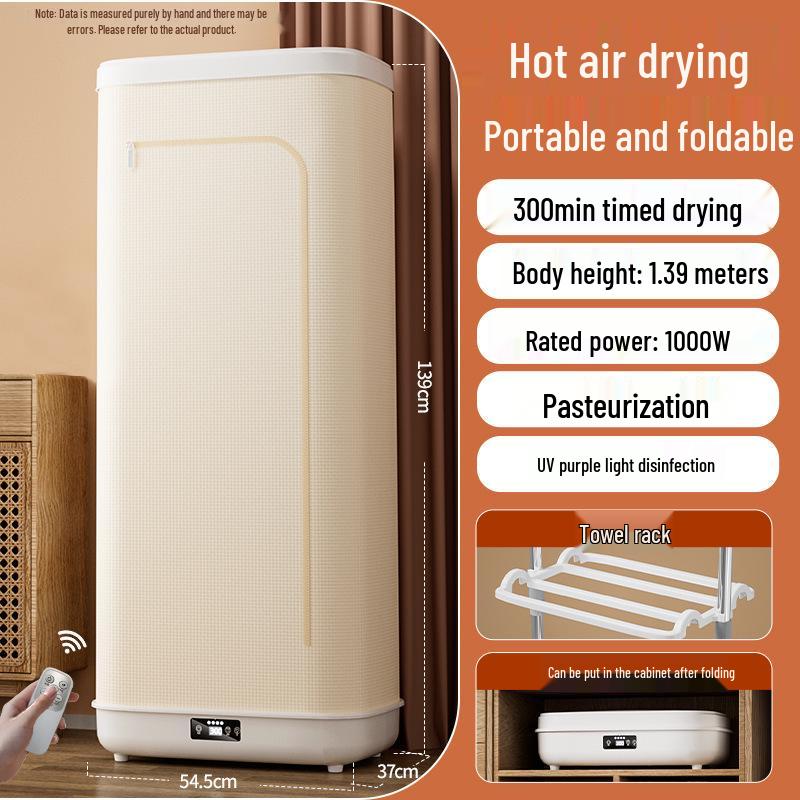 Portable Folding Clothes Dryer for Dormitory and Home Use