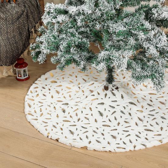 Faux Fur Christmas Tree Skirt White Furry Christmas Tree Skirt Thick