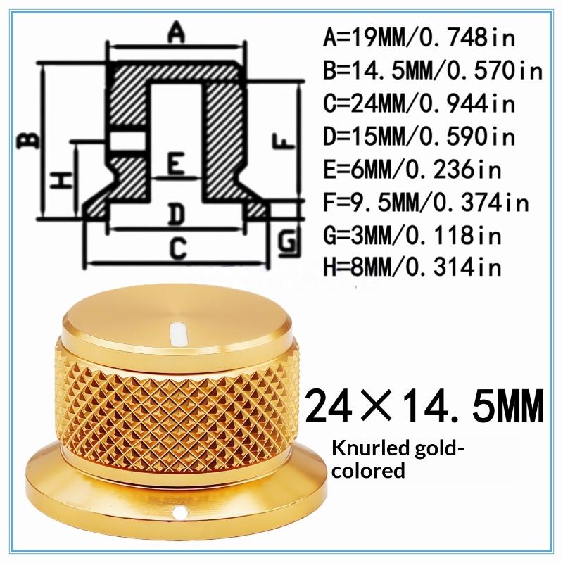 1Pcs Aluminium Potentiometer Knobstop Hat Knobs Control Knob For Guitar/Bass/Amps/Preamps Accessories Guitar Knobs
