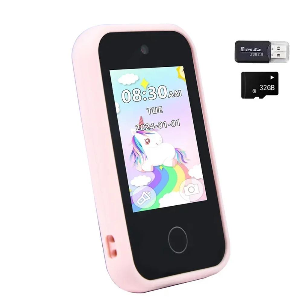 Telefono per Bambini Giocattoli Educativi Lettore Musicale MP3 Giochi Giocattolo Musicale Culla per Bebè Giocattoli con Fotocamera Selfie per Bambini Regali di Compleanno