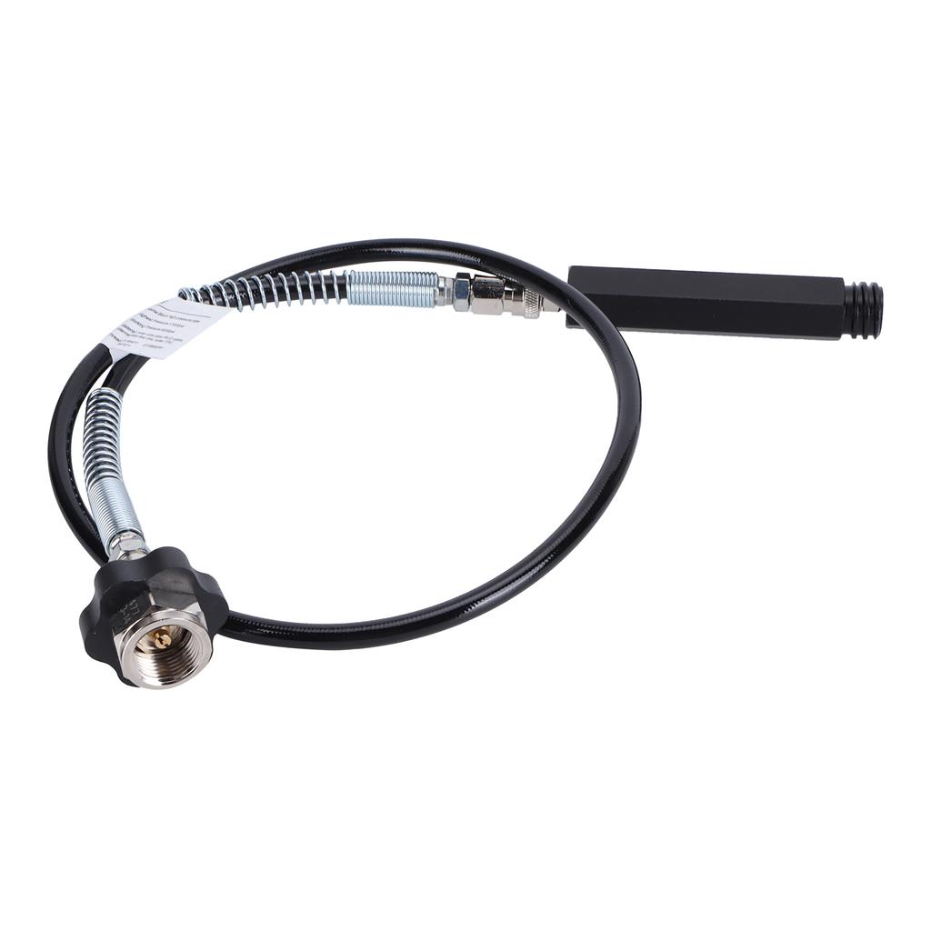 W21.8?14 CO2 Cylinder Refill Adapter Hose with Spring Tube 36in Soda Accessories Black