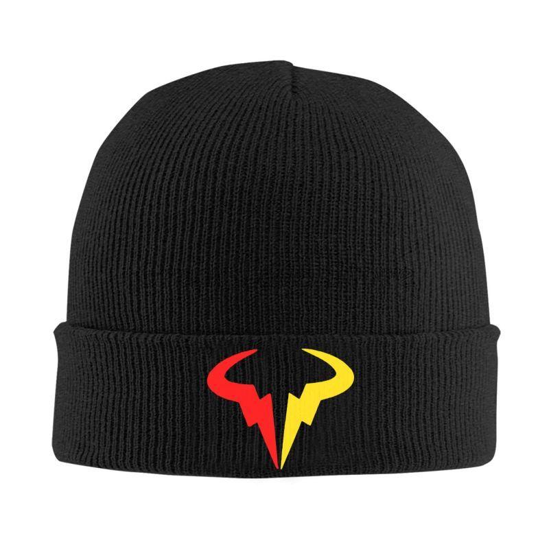 Rafael Nadal RN Rafa Nadruk Czapki Zimowe Dzianinowa Czapka Graficzne Czapki Beanie Czapka Z Daszkiem Jesień Zima Fajne Unisex Kpop Ciepła Miękka Czapka