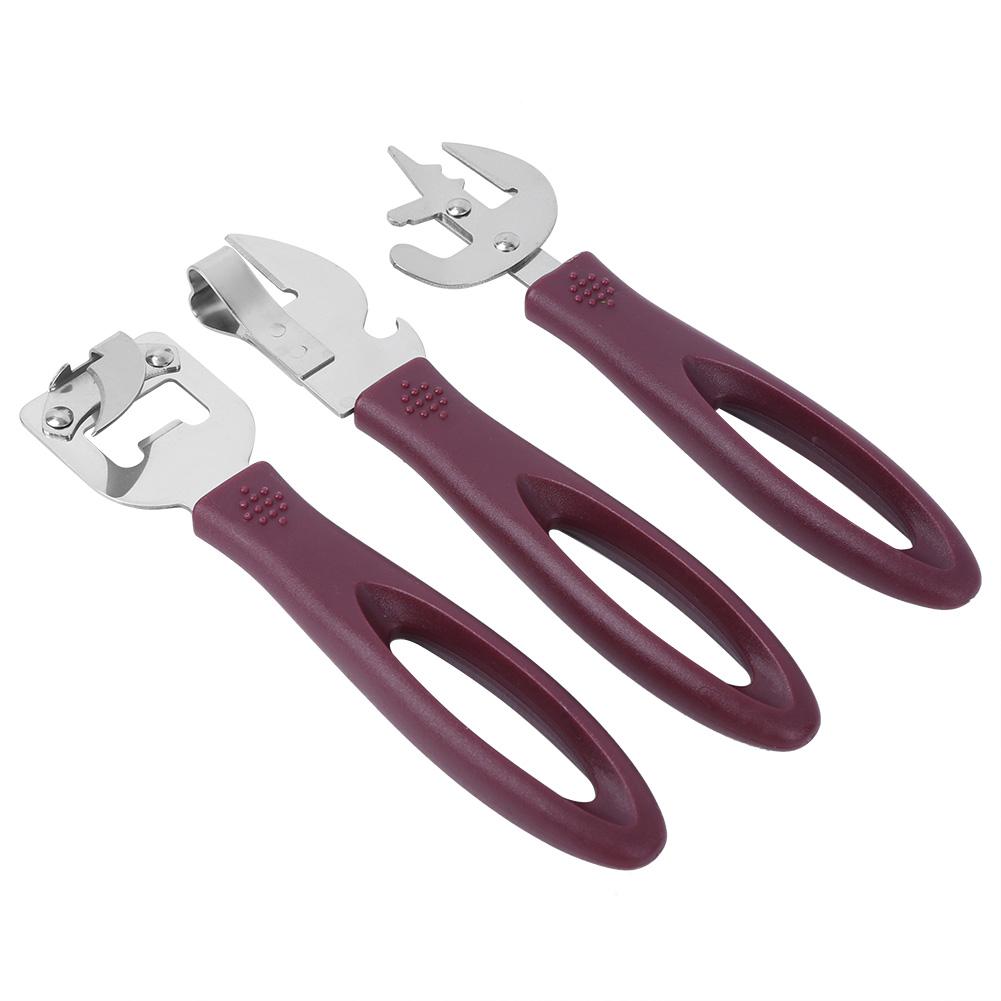 Stainless Steel Tin Opener Set Manual Can Bottle Opener for Restaurant Home Camping