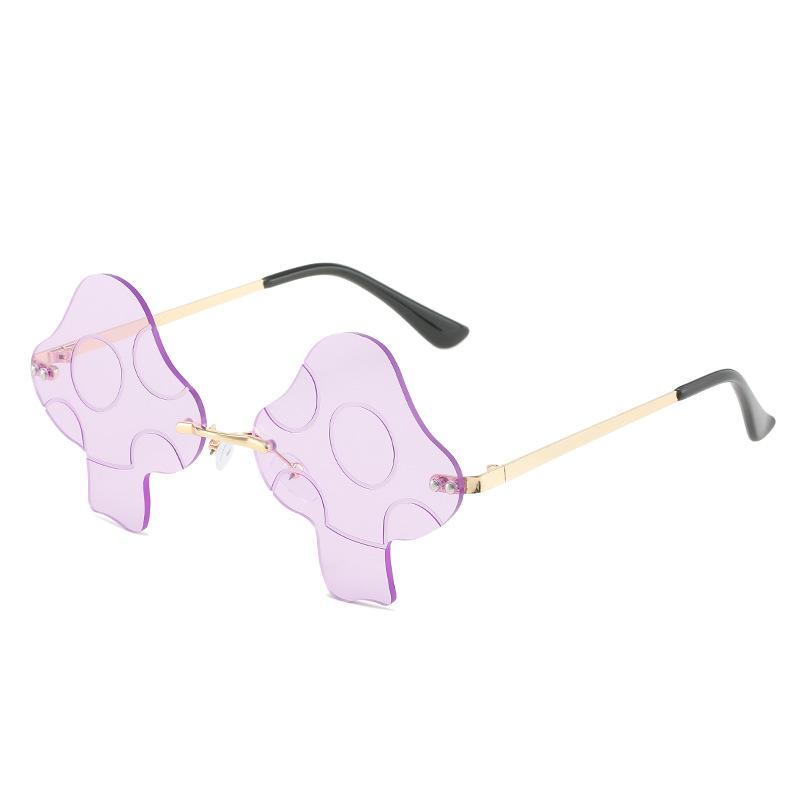 Fashion European And American Mushroom Sunglasses European And American Internet Celebrities With The Same Irregular Sunglasses Women