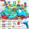 Electric Drill Dinosaur Assembly Toy Set for Kids - Educational Toolbox with Nuts & Bolts