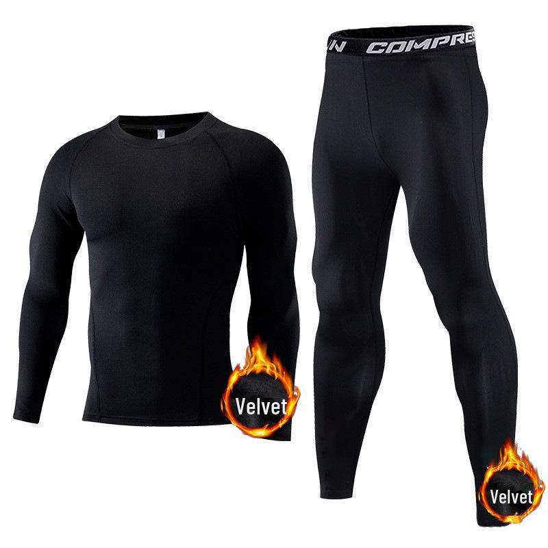 Meias-calças de veludo para crianças transfronteiriças: Macacão de manga comprida para meninos, secagem rápida, fitness e basquete