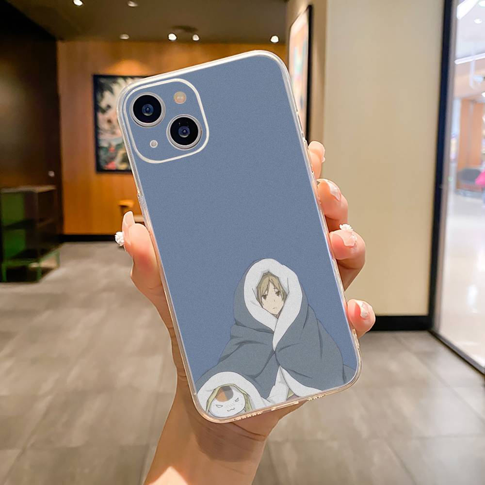 

Чехол для телефона Natsume s -Книга друзей- Для iPhone17,16,15,14,13,12,11 ,Pro Max, Plus Мягкий силиконовый прозрачный чехол iPhone12
