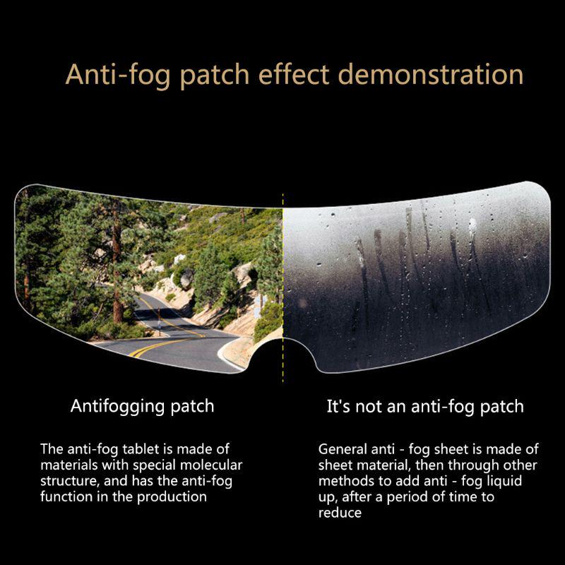 Helmet Clear Anti-Fog Patch Rainproof Protective Film Universal Lens Film Motorcycle Visor Fog Resistant Film