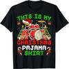 Funny This Is My Christmas Pajama Shirt Drum Kit Christmas T-Shirt