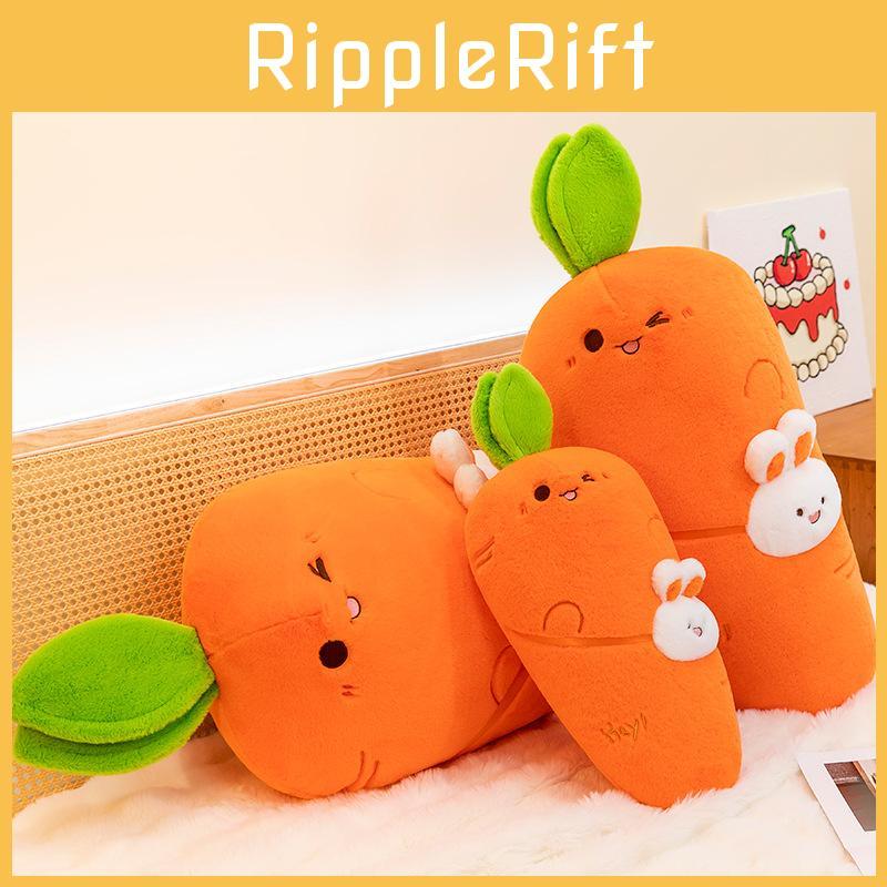 Rabbit Plush Carrot With Long Strap Kids Sleeping Pillow Cuddly Home Decor
