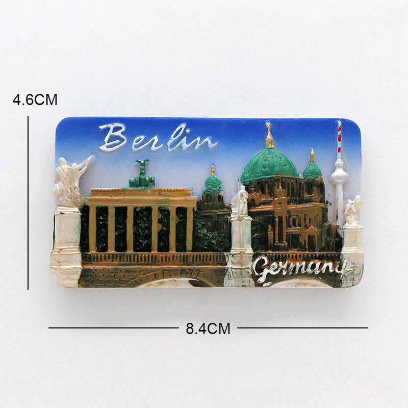 Kühlschrank magnetische Kühlschrankaufkleber Deutschland Kölner Dom Berlin Heidelberg neikal Dresden München Deutschland Tourismus Souvenir