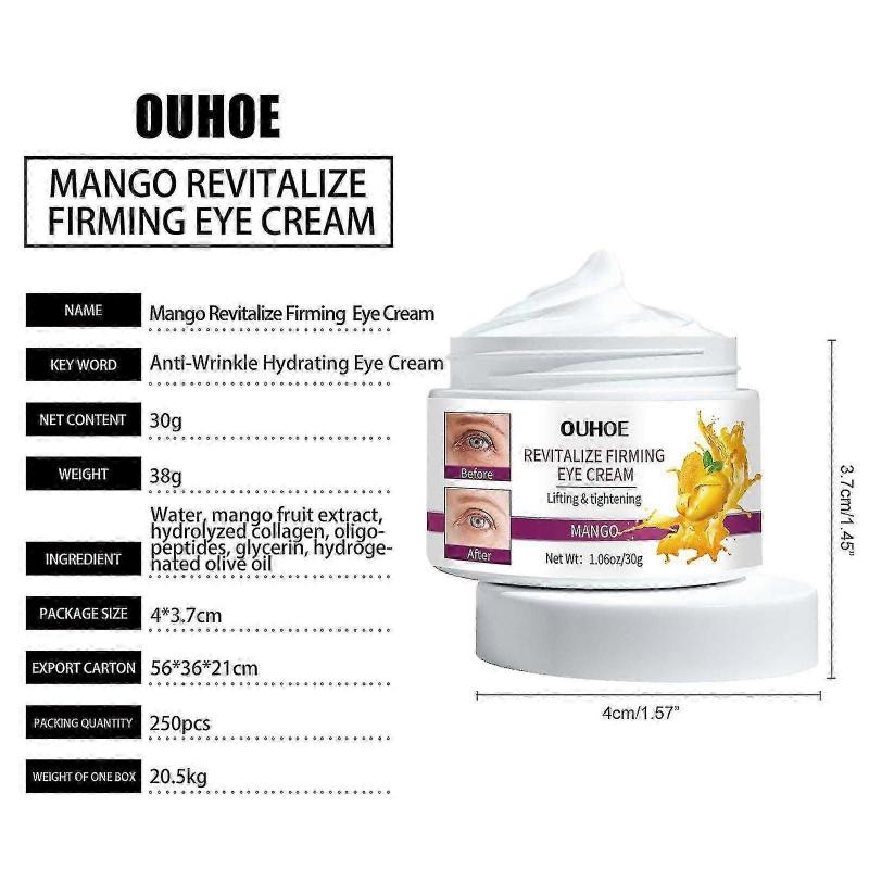 Ouhoe Mango Revitalizing Firming Eye Cream Moisturizes, Anti-Wrinkles, Improves Fine Lines, Diminishes Dark Circles, Moisturizes The Skin Around The E