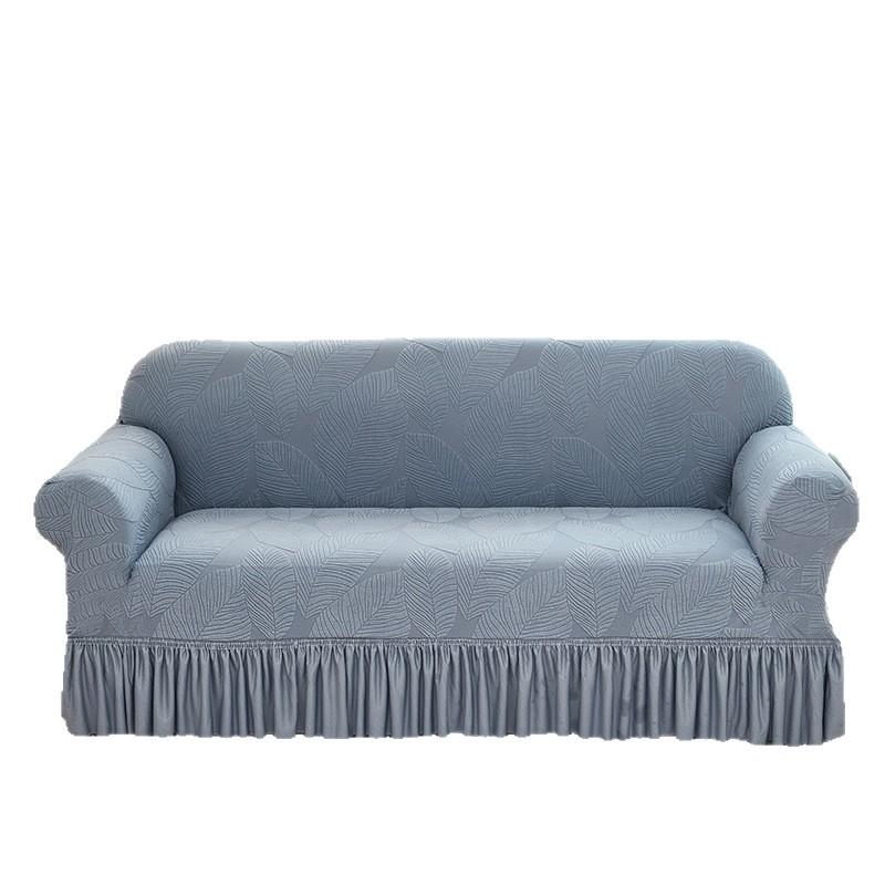 Thickened Jacquard Pleated Skirt Sofa Cover All Inclusive Universal Cover Four Season Universal Skirt Sofa Cover Cover Cloth