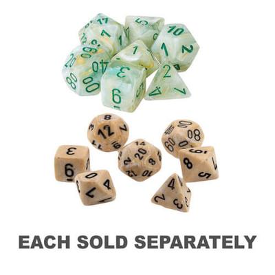 Chessex Polyhedral 7-Die Marble Set