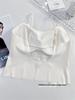 Women's Ice Silk Seamless Camisole Bra with Chest Pad and Back Support