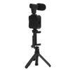 Smartphone Vlogging Kit Live Broadcast Phone Video Microphone Kit with Fill Light Tripod and Phone Holder