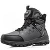 Men's Winter Warm Snow Boots With Fur Lined Outdoor Anti-Slip Waterproof Walking Ankle Booties for Male Comfortable Hiking Mid-Calf Boots Shoes