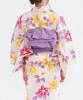 [KYOETSU] [Kyoetsu] Heiko Obi (Wrinkled, 34cm) - Suitable for Yukata (Adult Women's) (26. Purple)